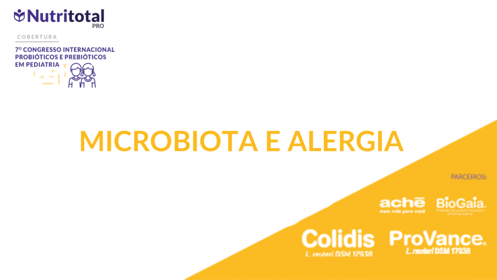banner referente a microbiota e alergia.