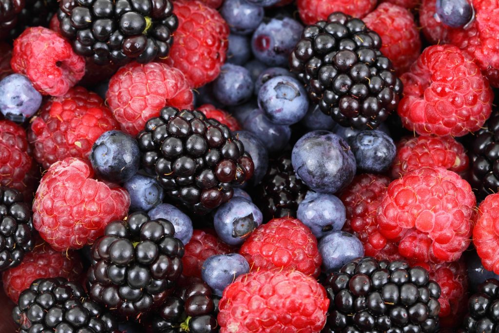 Frutas vermelhas que fazem parte da dieta MIND