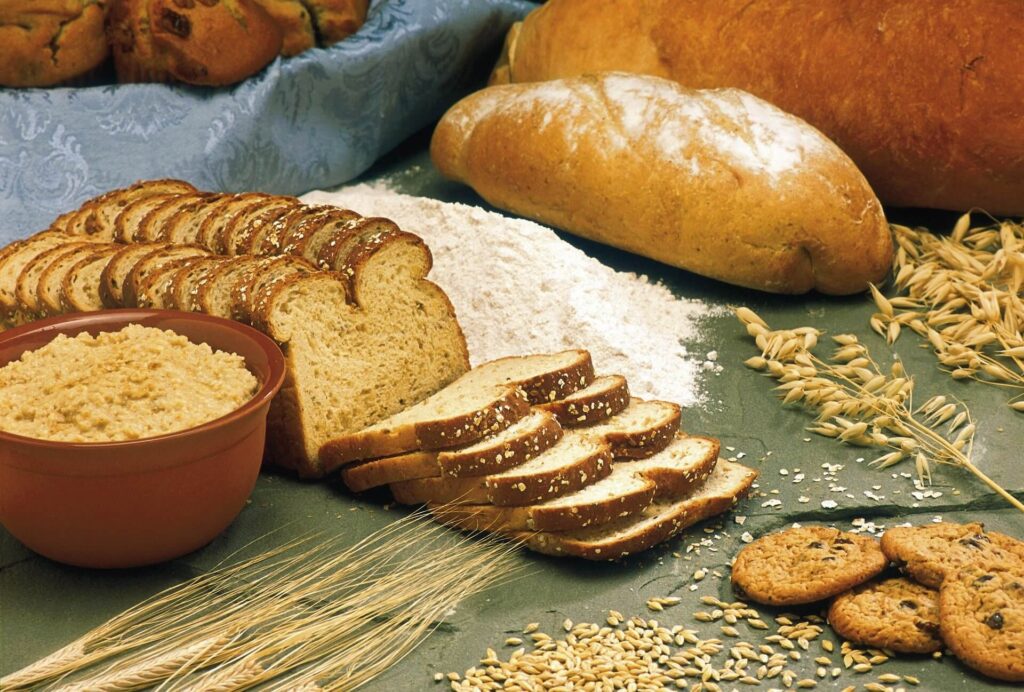 Pães, trigo e farinha