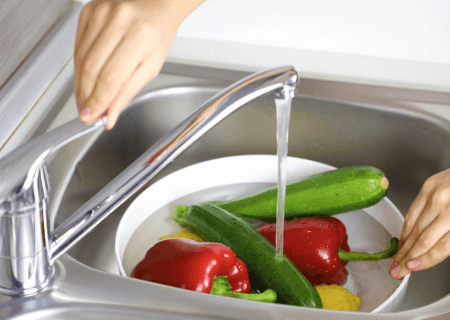 Como higienizar os alimentos