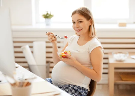 dieta vegetariana durante a gestação