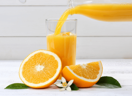 Suco de laranja com funcho